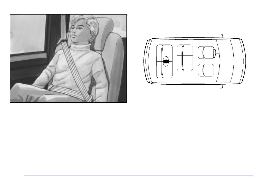 Center passenger position (bench seat) | Oldsmobile 1999 Silhouette User Manual | Page 58 / 432