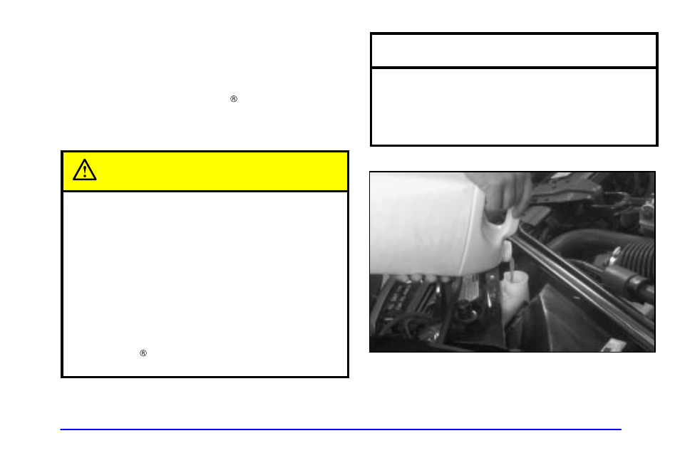 Caution, Notice | Oldsmobile 1999 Intrigue User Manual | Page 215 / 360