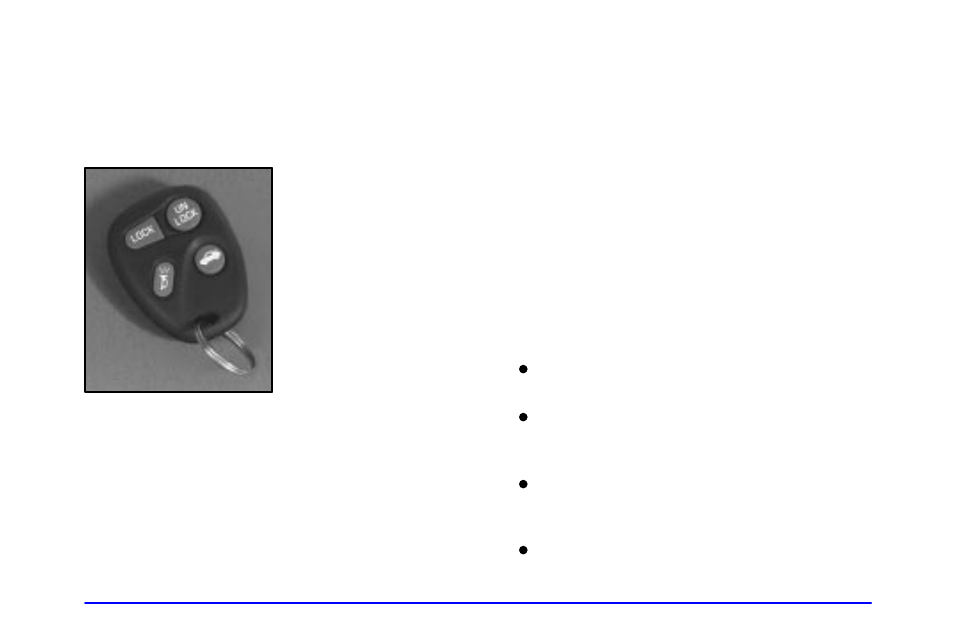 Keyless entry system (if equipped) | Oldsmobile 1999 Intrigue User Manual | Page 69 / 360