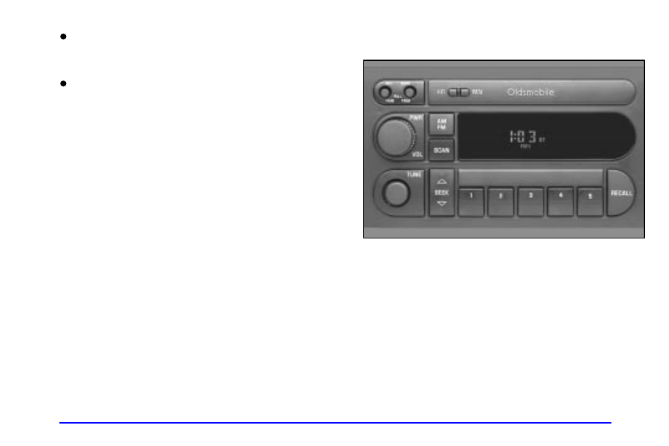 Audio systems, Setting the clock, Fm stereo | Oldsmobile 1999 Cutlass User Manual | Page 127 / 336