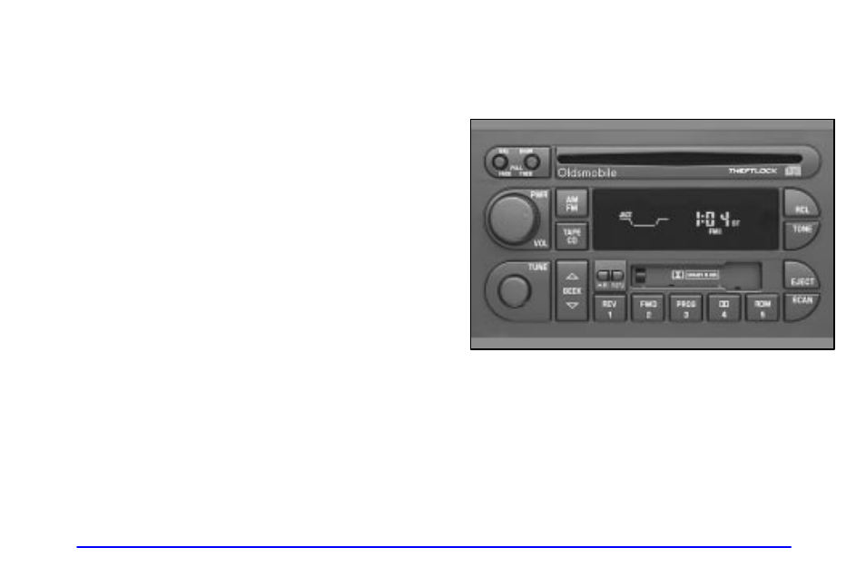 Fm stereo with cassette tape and | Oldsmobile 1999 Cutlass User Manual | Page 133 / 336