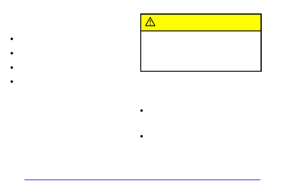 Caution | Oldsmobile 1999 Bravada User Manual | Page 174 / 368