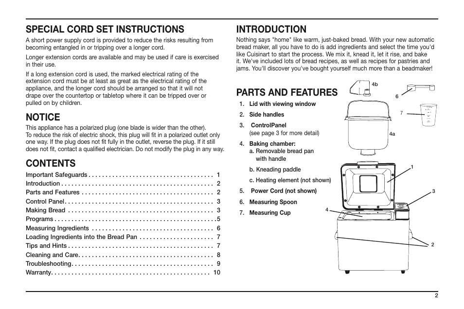 Cuisinart CBK-100 User Manual | Page 3 / 12