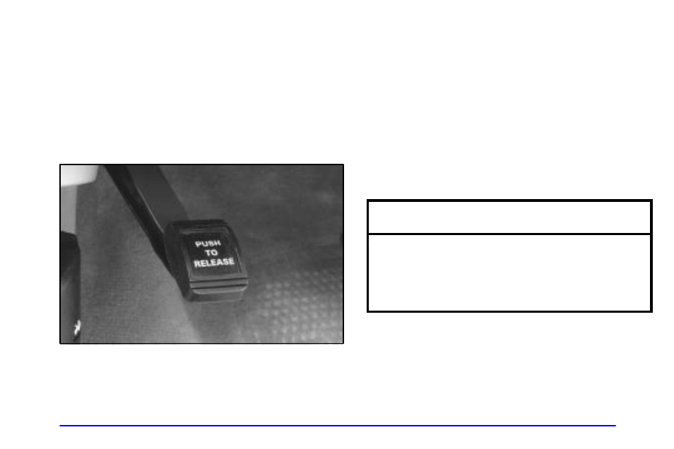 Parking brake, Notice | Oldsmobile 1999 Aurora User Manual | Page 85 / 360