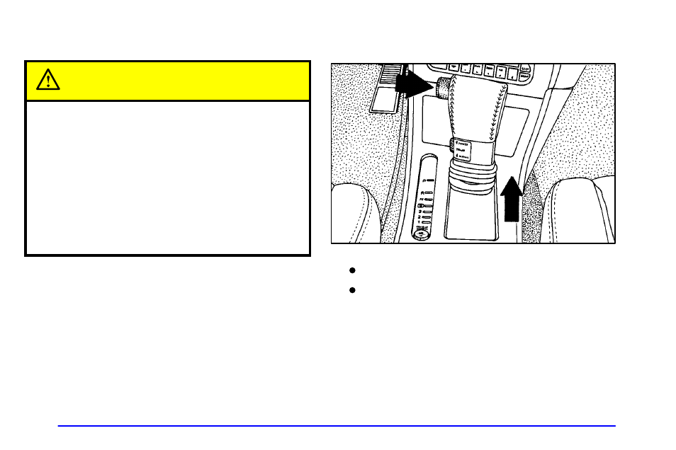 Shifting into park (p) caution | Oldsmobile 1999 Aurora User Manual | Page 86 / 360