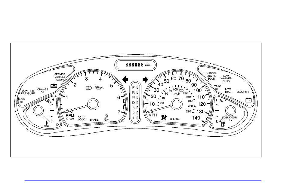 Instrument panel cluster | Oldsmobile 1999 Alero User Manual | Page 112 / 328