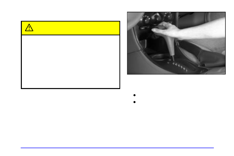 Shifting into park (p), Shifting into park (p) caution | Oldsmobile 1999 Alero User Manual | Page 87 / 328
