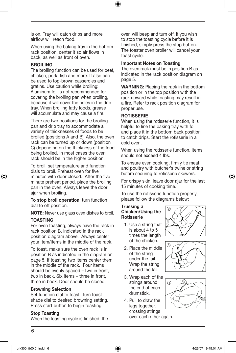 Cuisinart BRK-300 User Manual | Page 6 / 33