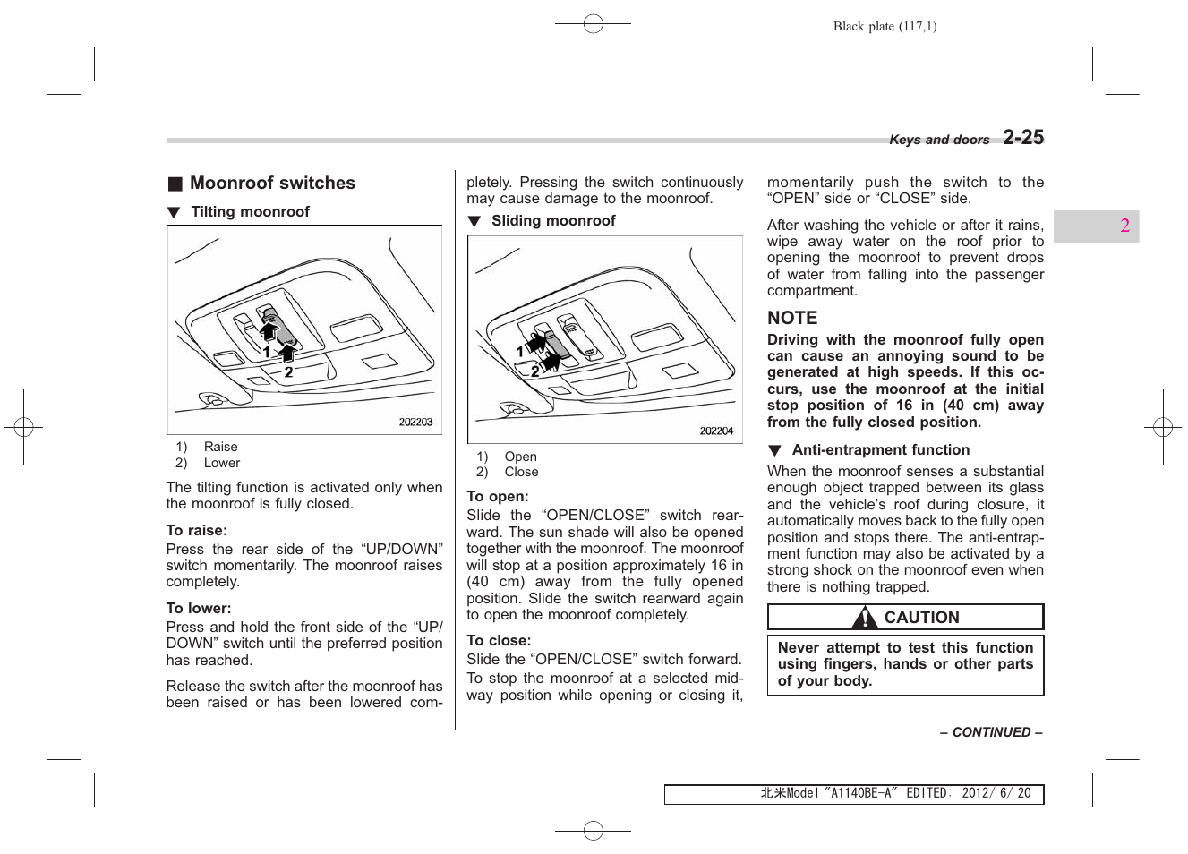 Subaru 2013 Impreza User Manual | Page 117 / 463