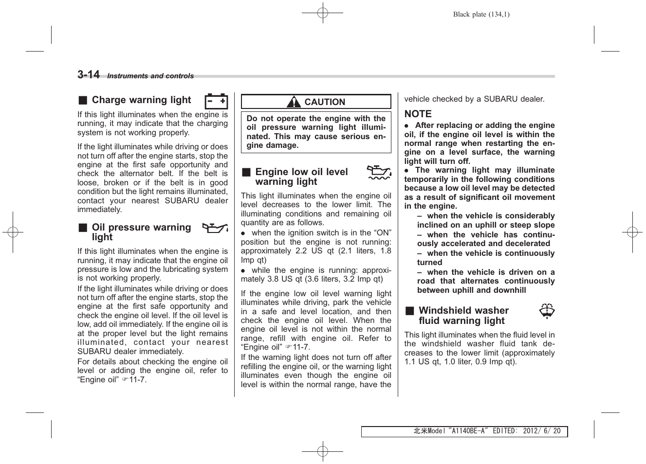 Subaru 2013 Impreza User Manual | Page 132 / 463