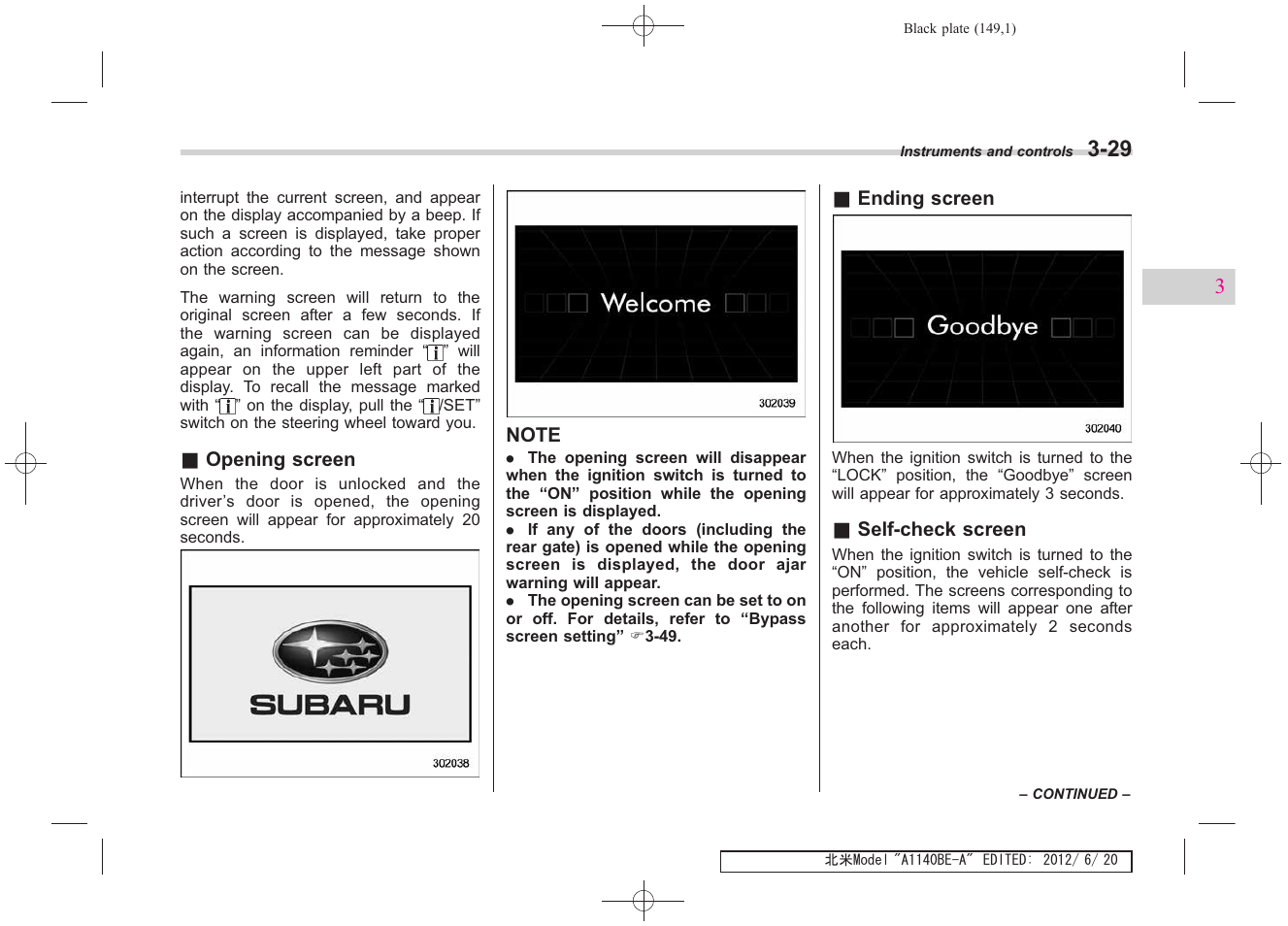 Subaru 2013 Impreza User Manual | Page 147 / 463