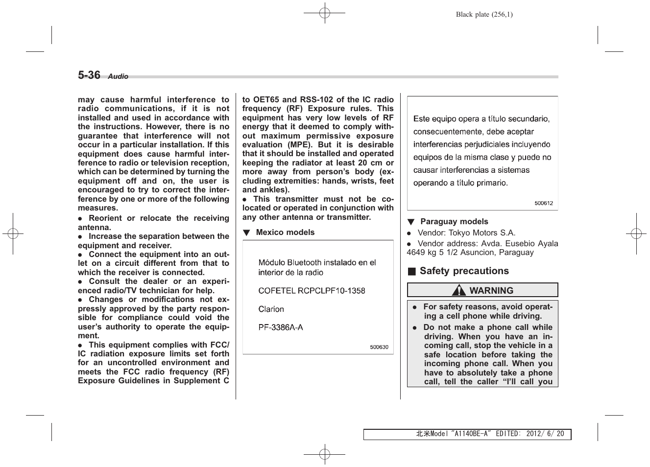 Subaru 2013 Impreza User Manual | Page 250 / 463