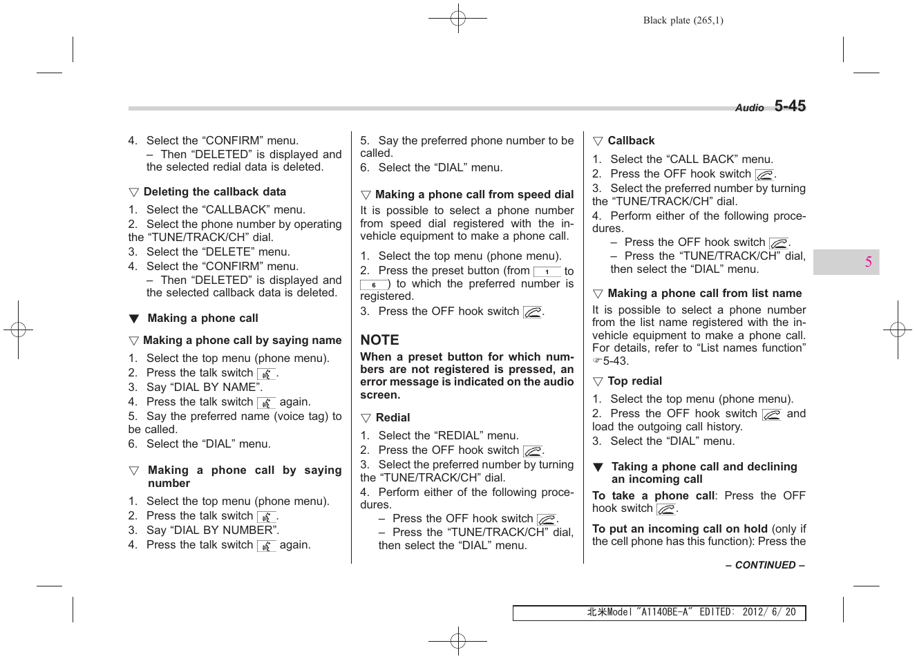 Subaru 2013 Impreza User Manual | Page 259 / 463