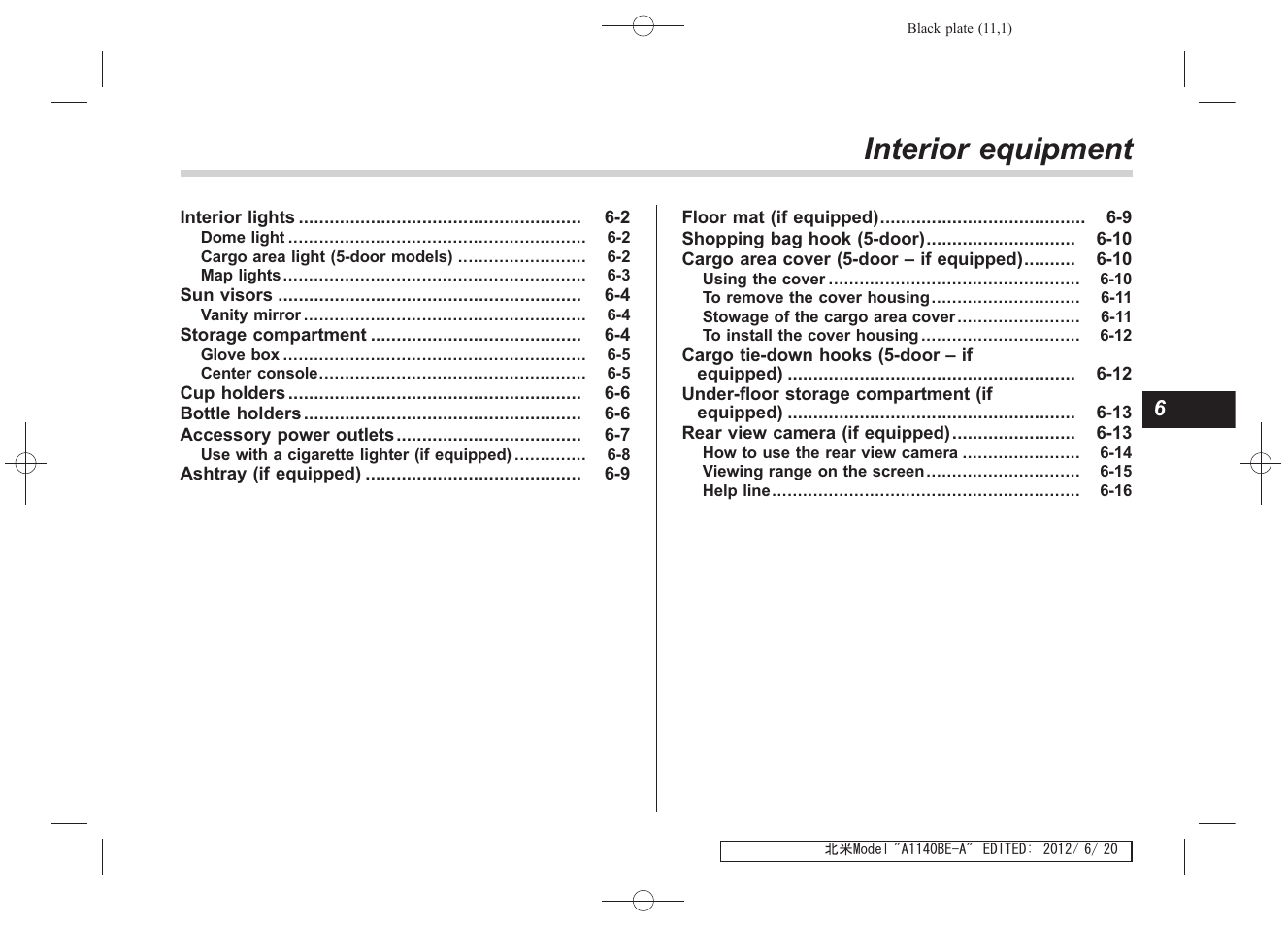 Msa5m1313astis_13, Interior equipment | Subaru 2013 Impreza User Manual | Page 265 / 463