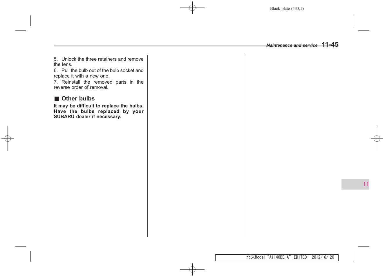 Subaru 2013 Impreza User Manual | Page 415 / 463