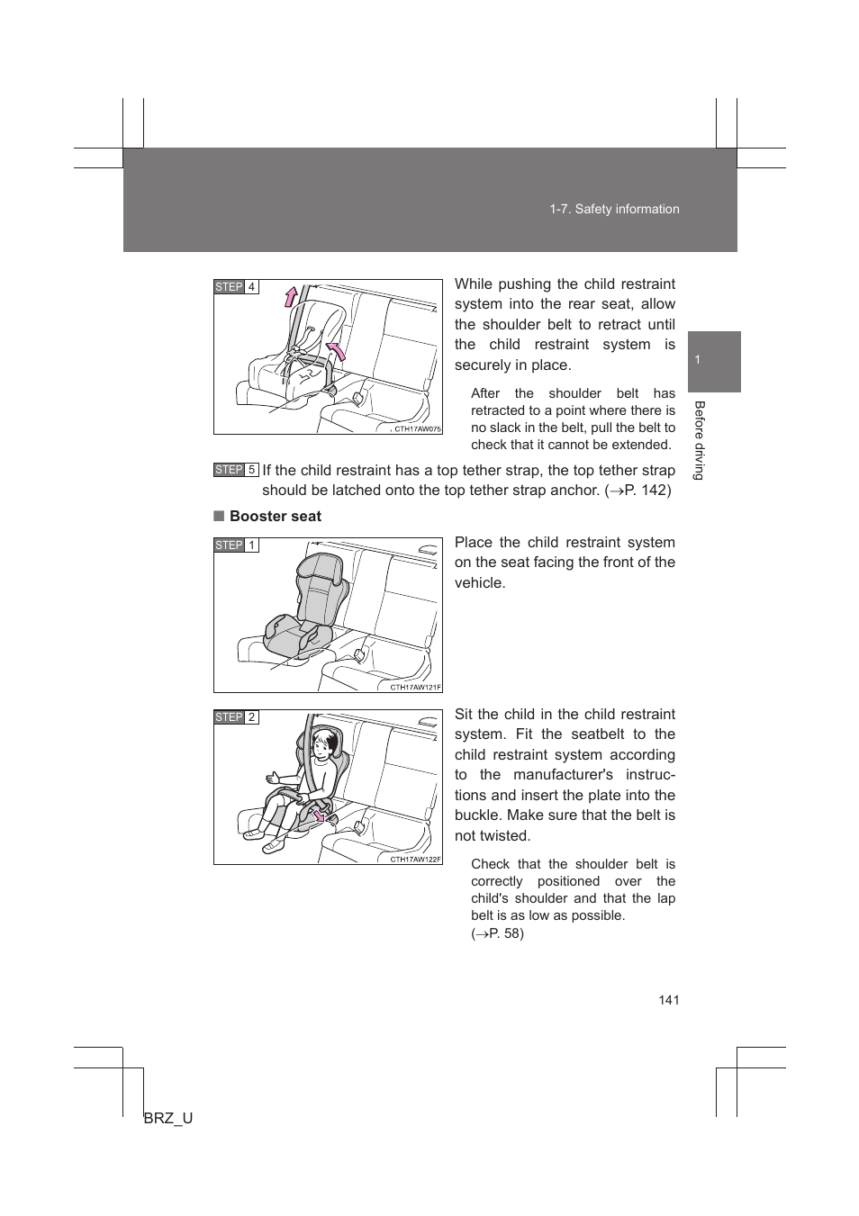 Subaru 2013 BRZ User Manual | Page 143 / 486