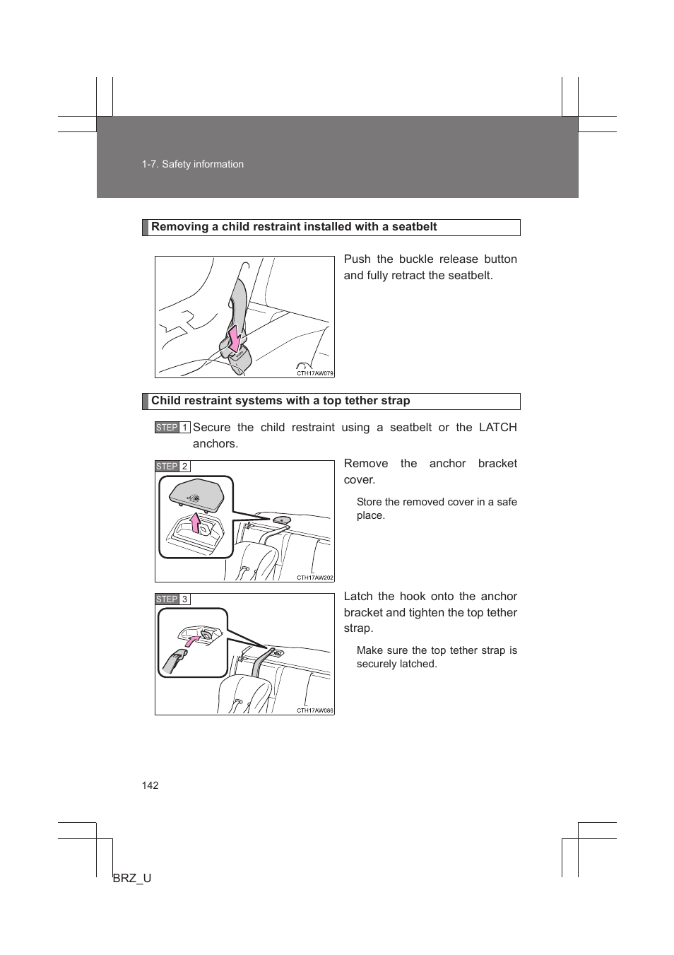 Subaru 2013 BRZ User Manual | Page 144 / 486
