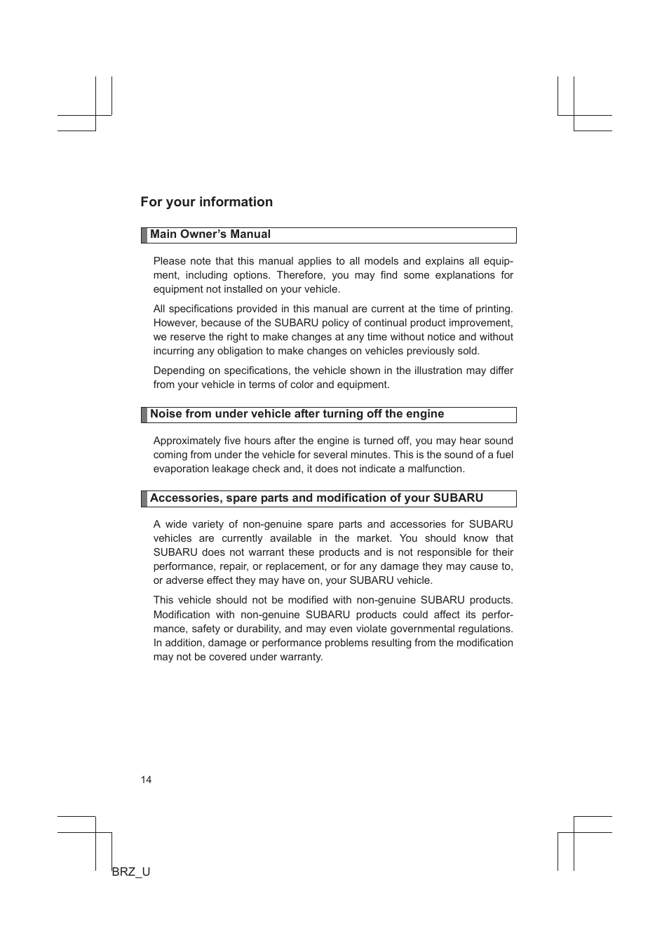 Msa5m1316dstis_2 | Subaru 2013 BRZ User Manual | Page 16 / 486
