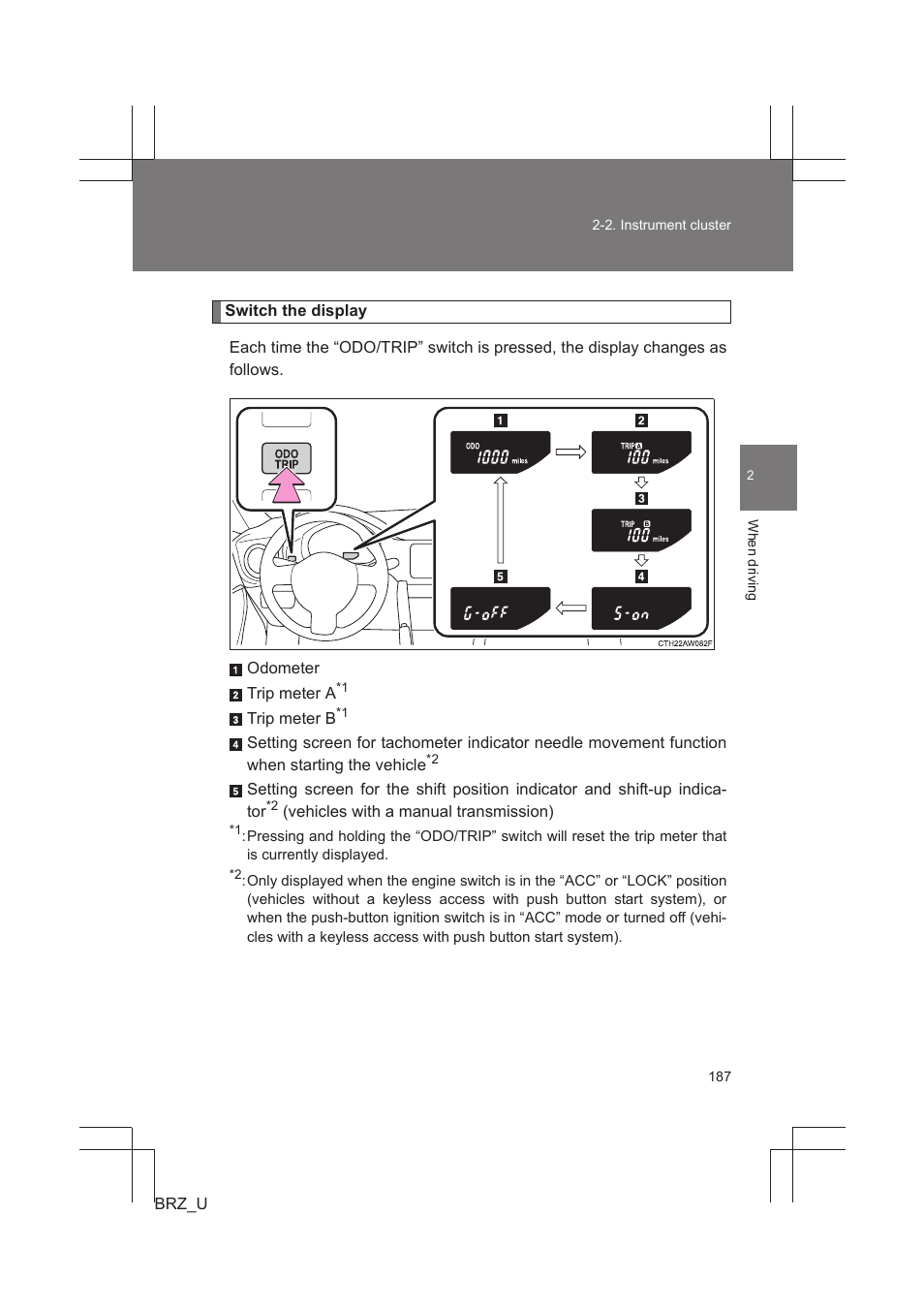Subaru 2013 BRZ User Manual | Page 189 / 486