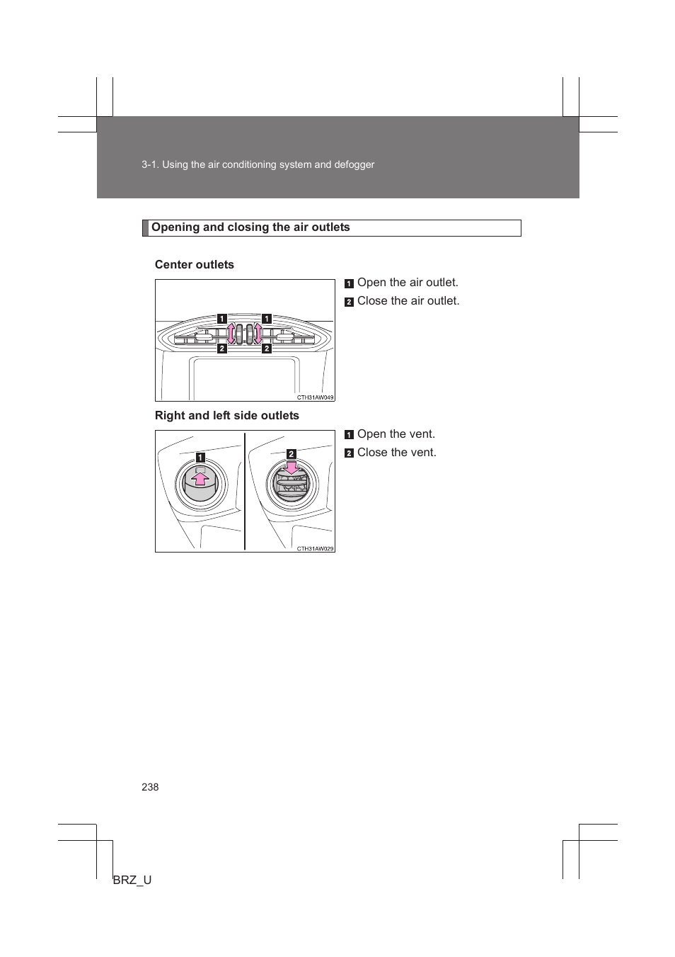 Subaru 2013 BRZ User Manual | Page 240 / 486