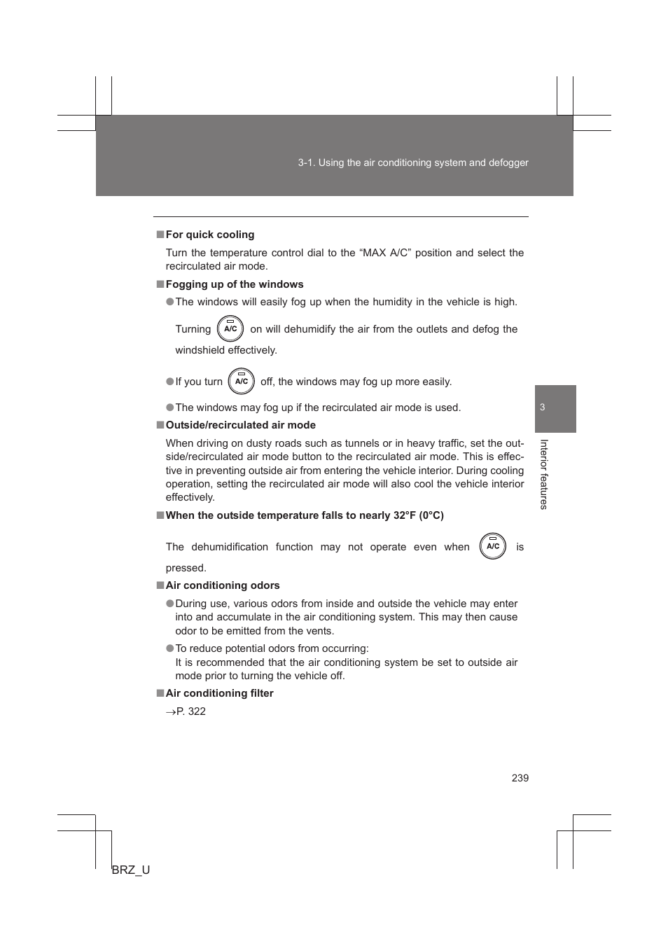Subaru 2013 BRZ User Manual | Page 241 / 486