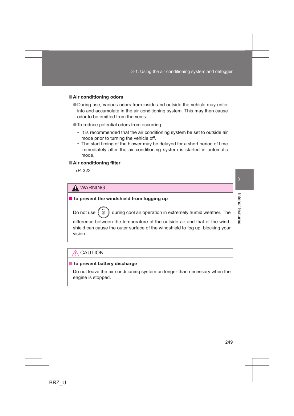 Subaru 2013 BRZ User Manual | Page 251 / 486
