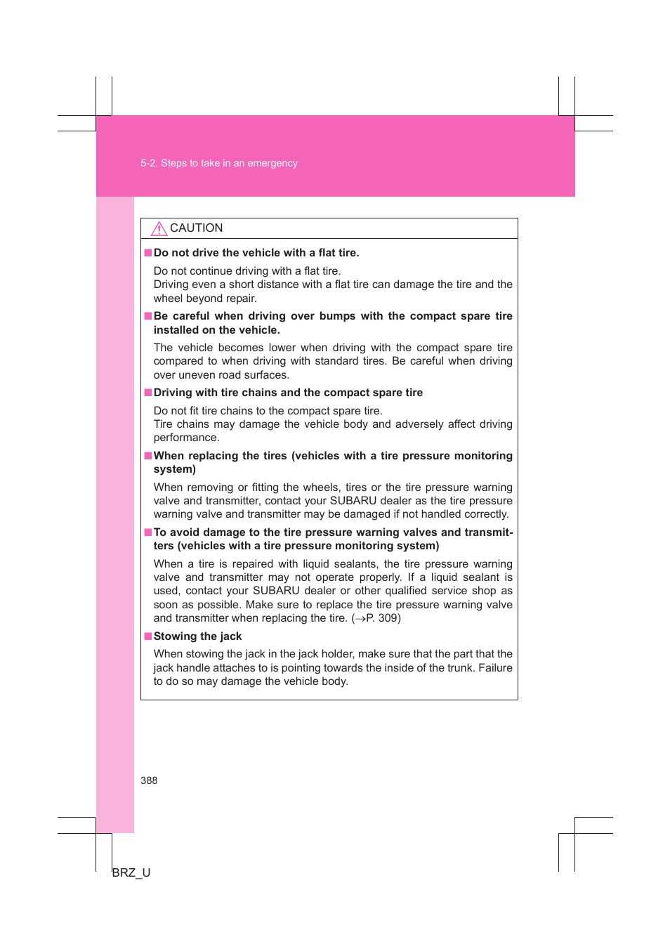 Subaru 2013 BRZ User Manual | Page 390 / 486