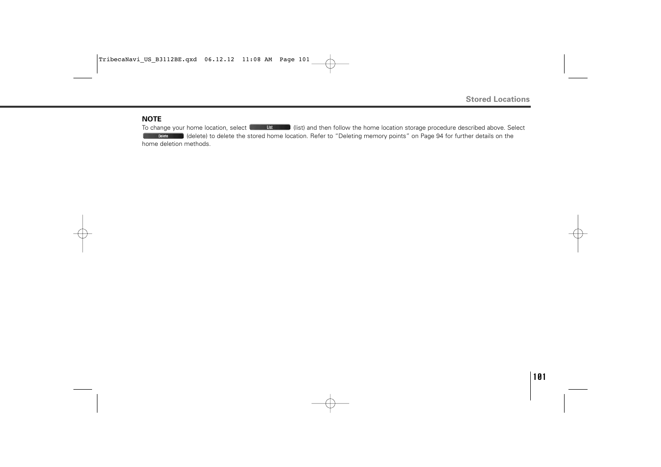 Subaru 2012 Tribeca Navigation System User Manual | Page 102 / 126