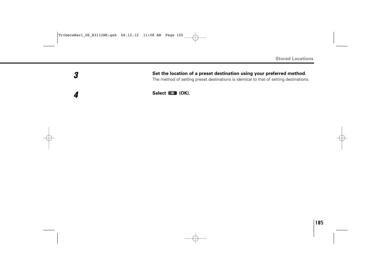 Subaru 2012 Tribeca Navigation System User Manual | Page 106 / 126