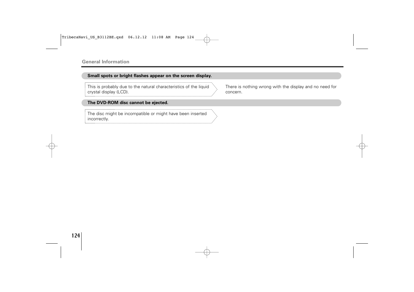Subaru 2012 Tribeca Navigation System User Manual | Page 125 / 126