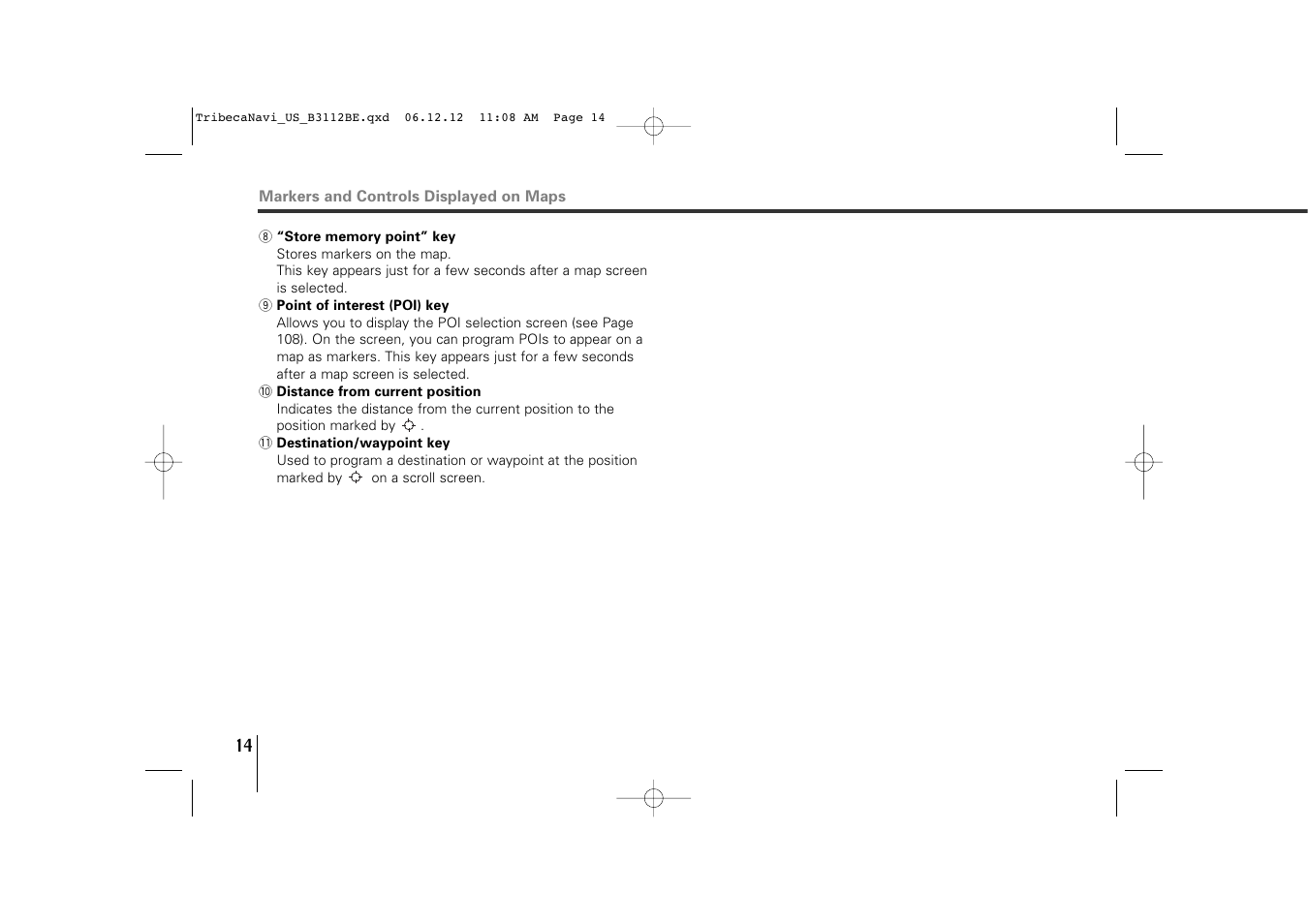 Subaru 2012 Tribeca Navigation System User Manual | Page 15 / 126