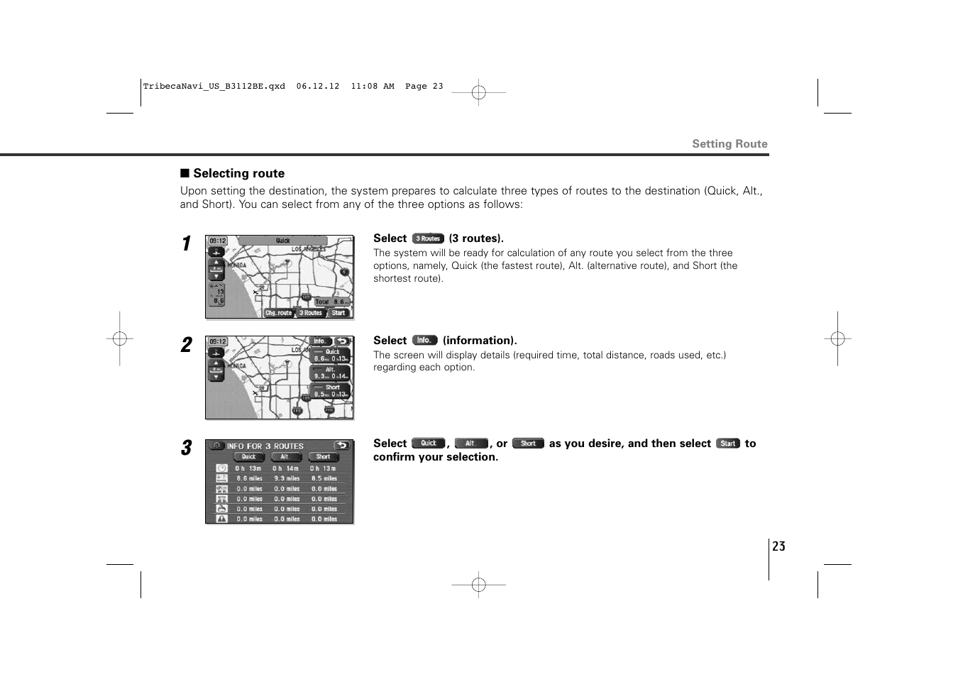 Subaru 2012 Tribeca Navigation System User Manual | Page 24 / 126
