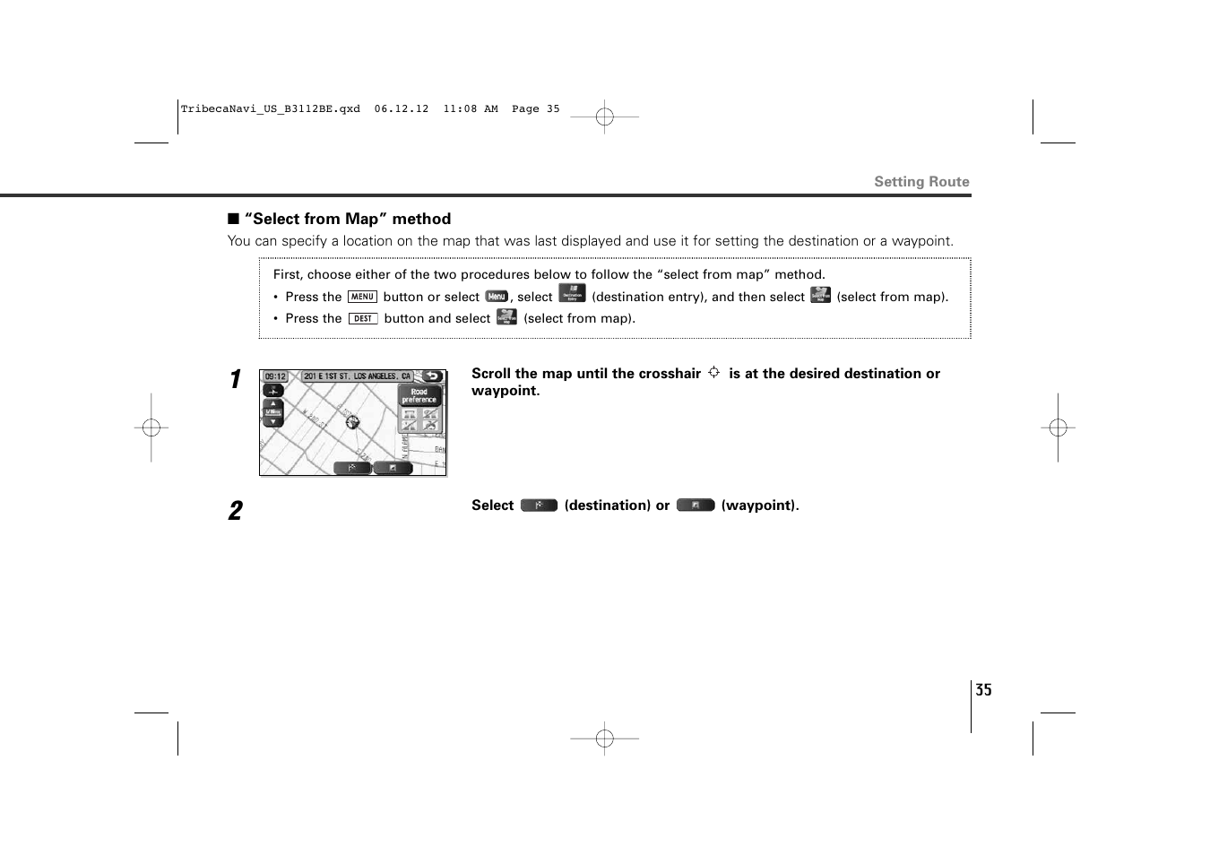 Subaru 2012 Tribeca Navigation System User Manual | Page 36 / 126