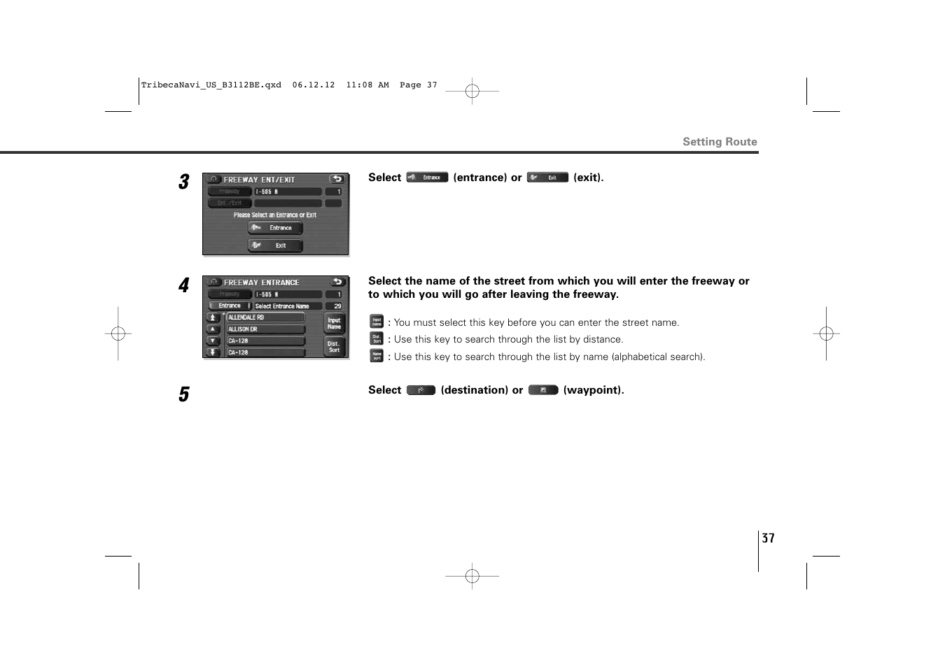 Subaru 2012 Tribeca Navigation System User Manual | Page 38 / 126