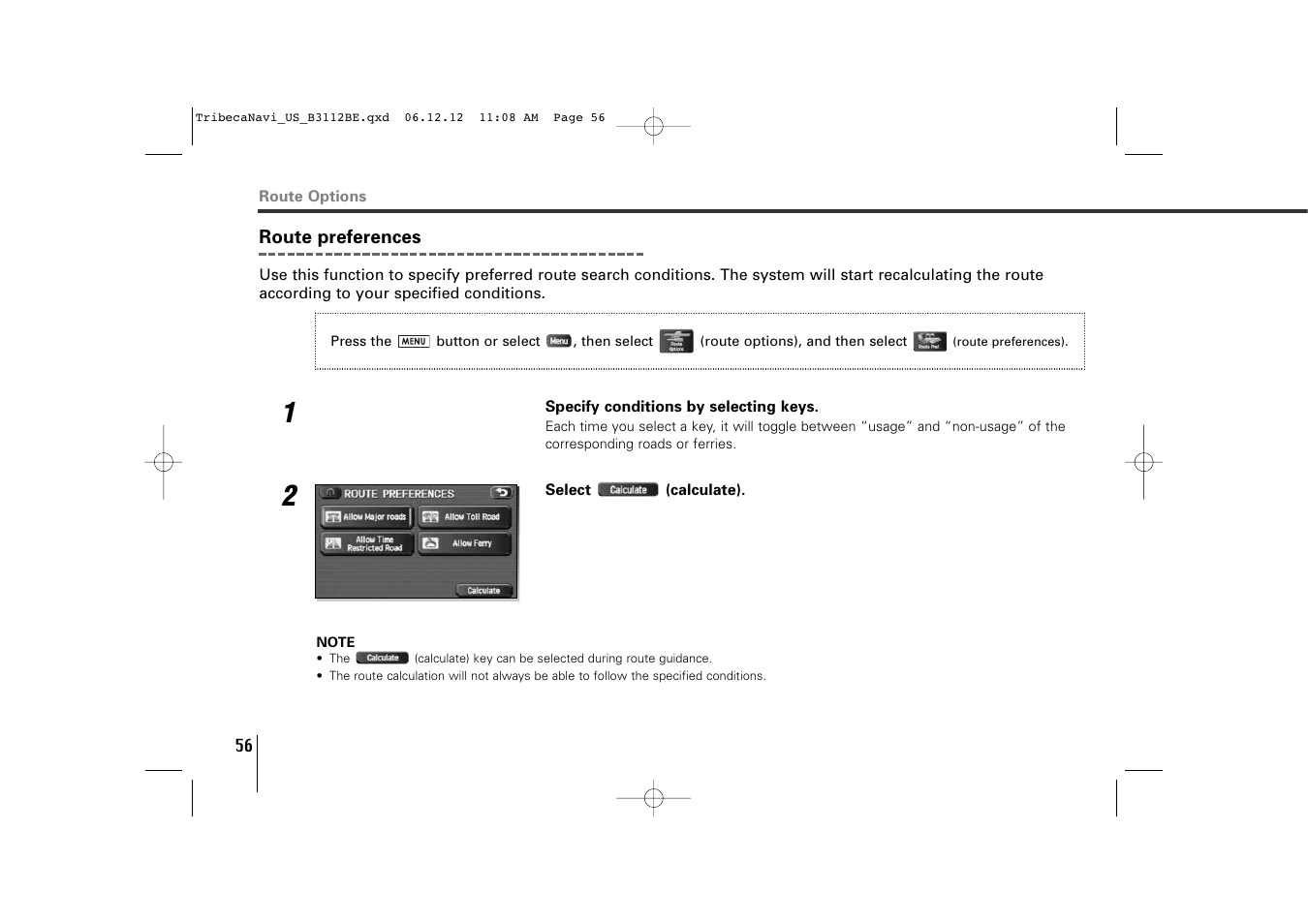 Subaru 2012 Tribeca Navigation System User Manual | Page 57 / 126