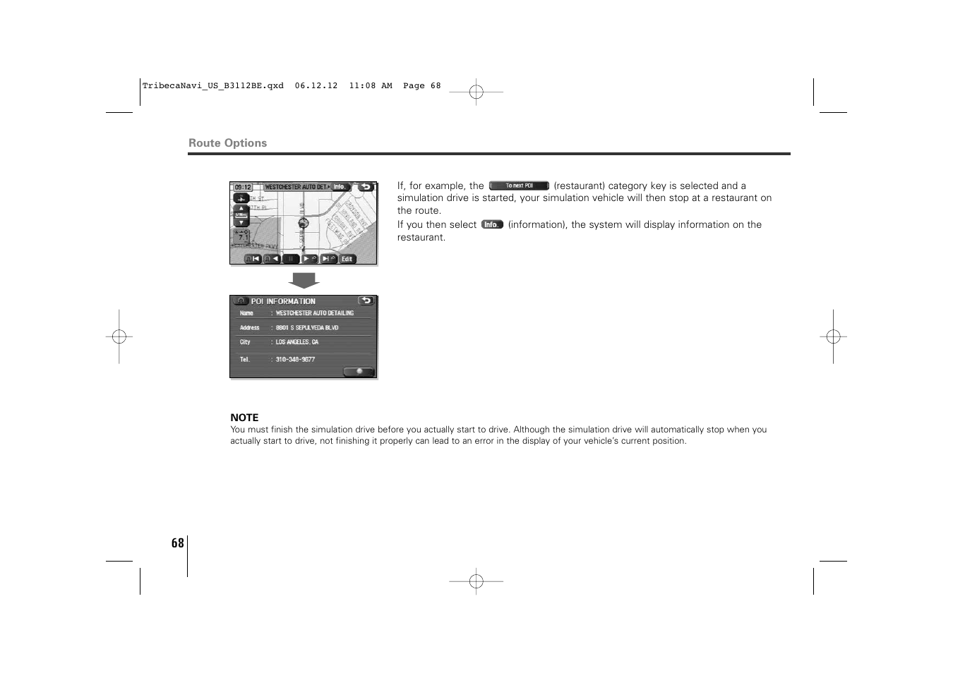 Subaru 2012 Tribeca Navigation System User Manual | Page 69 / 126