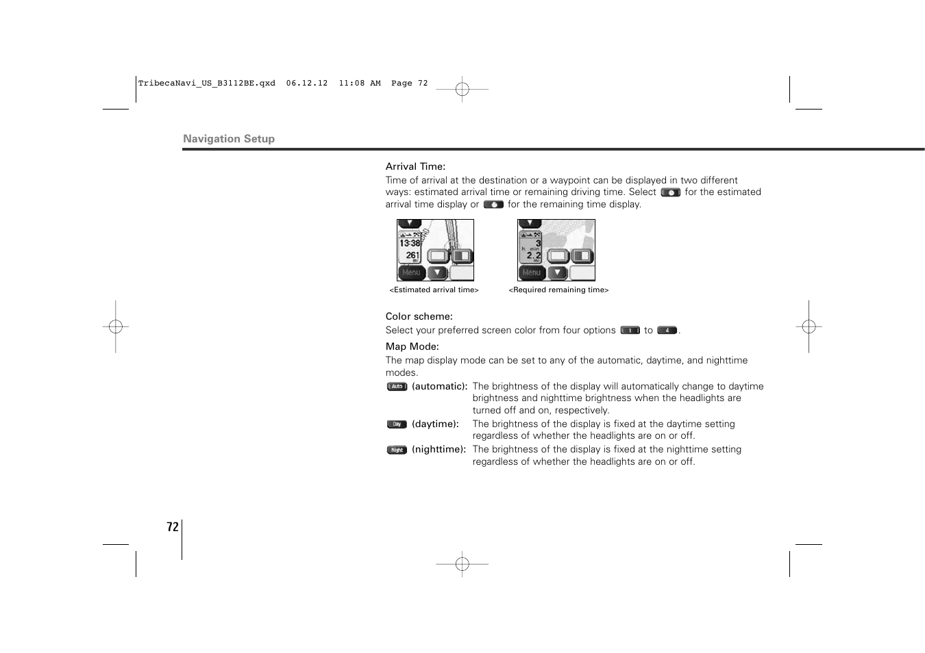 Subaru 2012 Tribeca Navigation System User Manual | Page 73 / 126