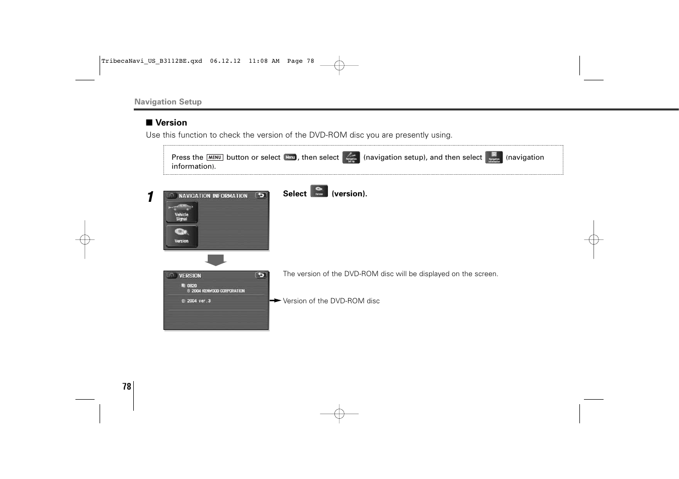 Subaru 2012 Tribeca Navigation System User Manual | Page 79 / 126