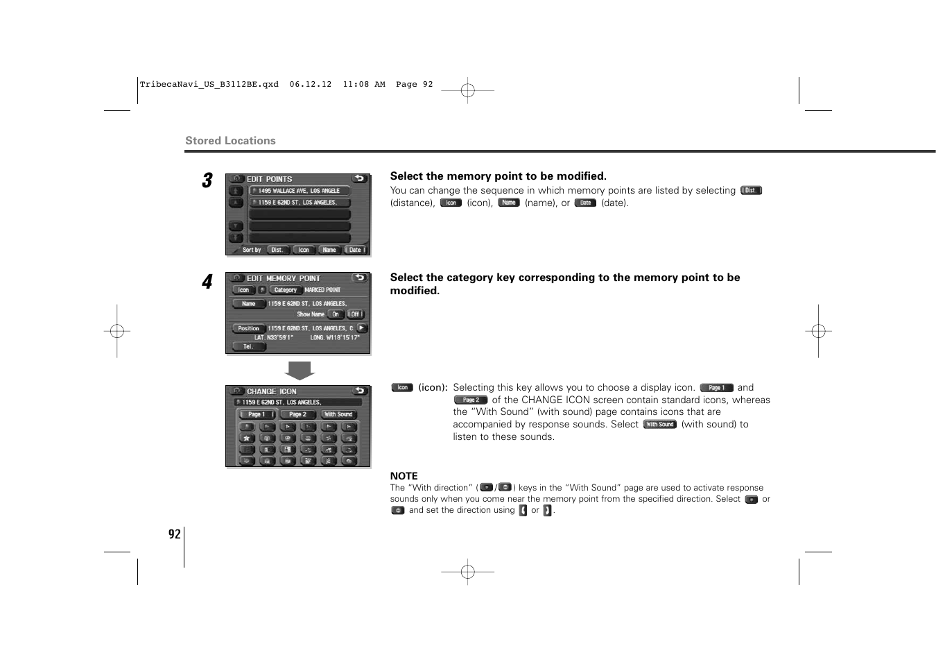 Subaru 2012 Tribeca Navigation System User Manual | Page 93 / 126