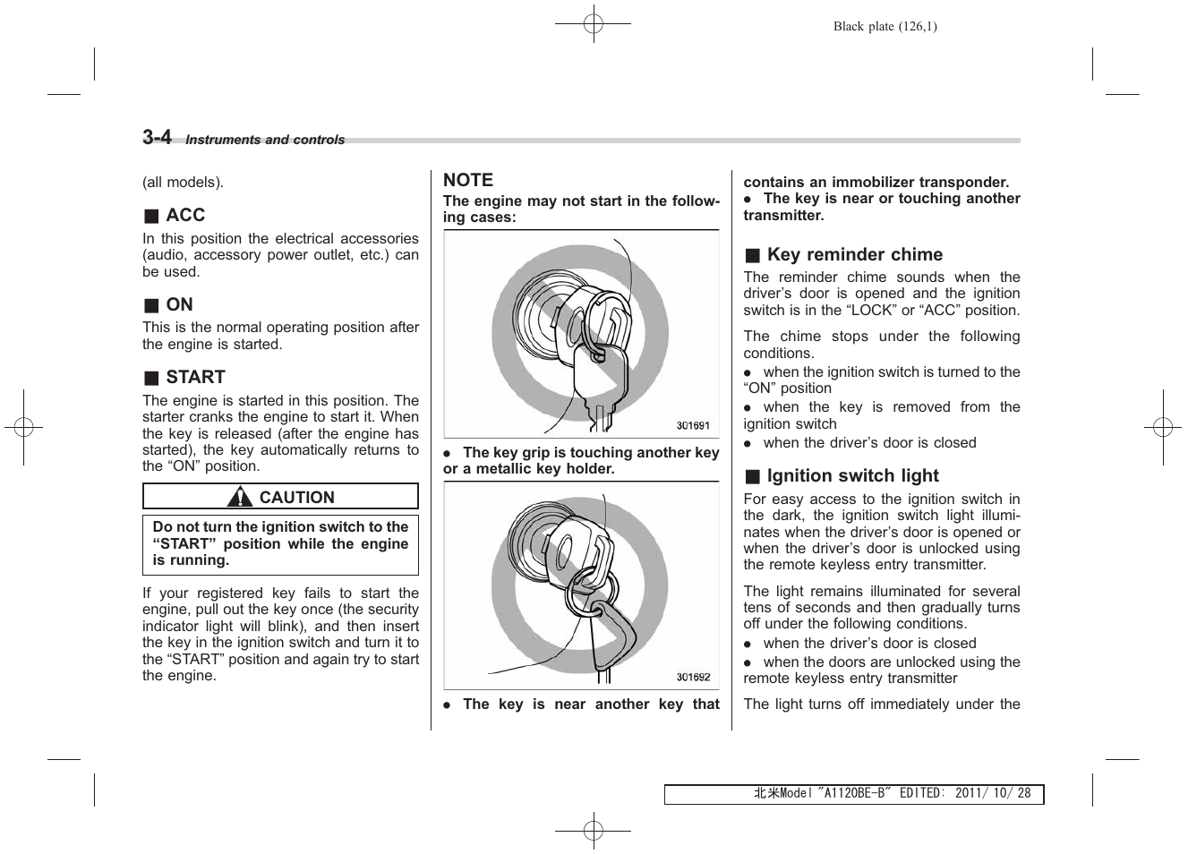 Subaru 2012 Impreza User Manual | Page 118 / 447