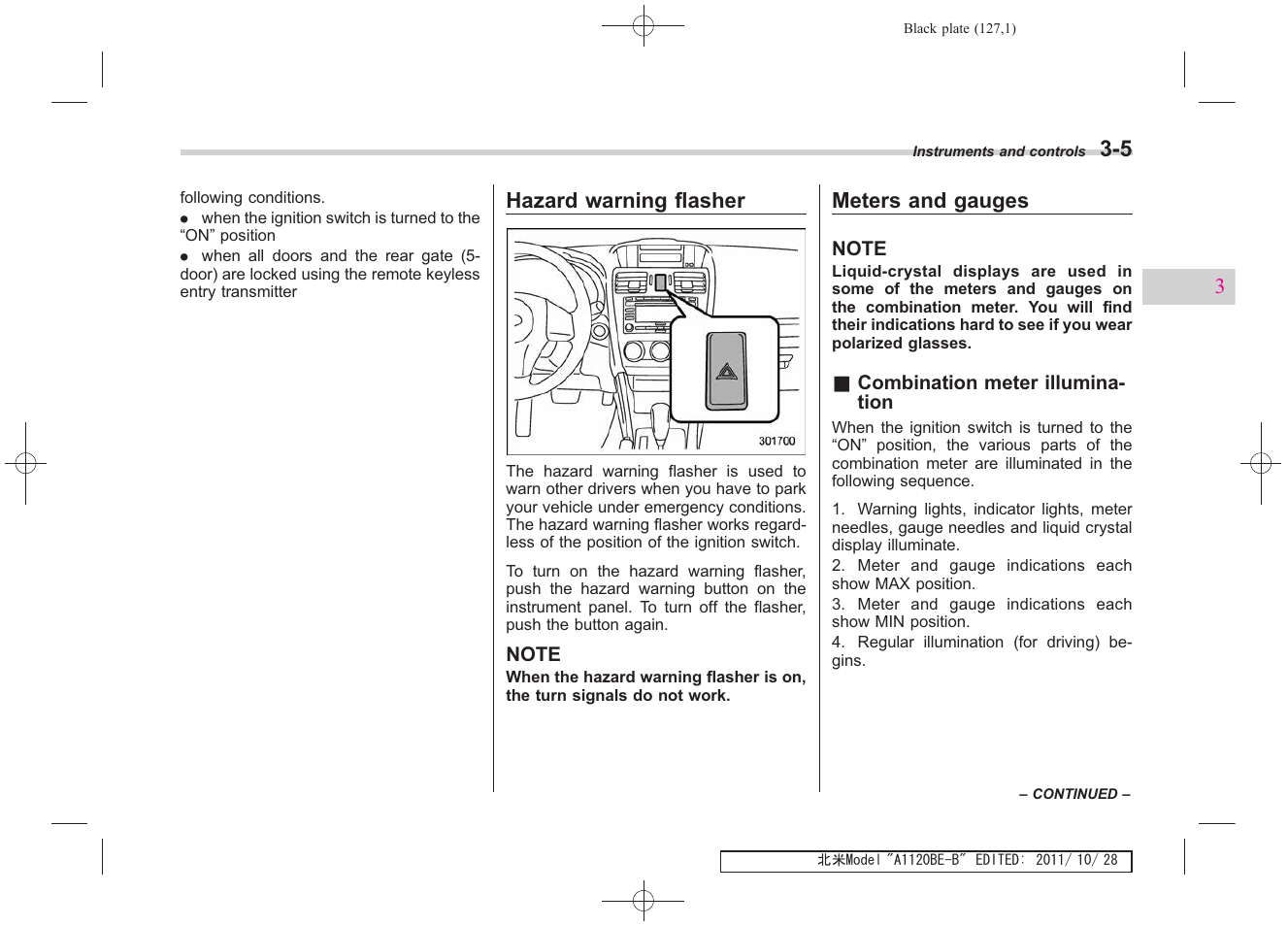 Subaru 2012 Impreza User Manual | Page 119 / 447