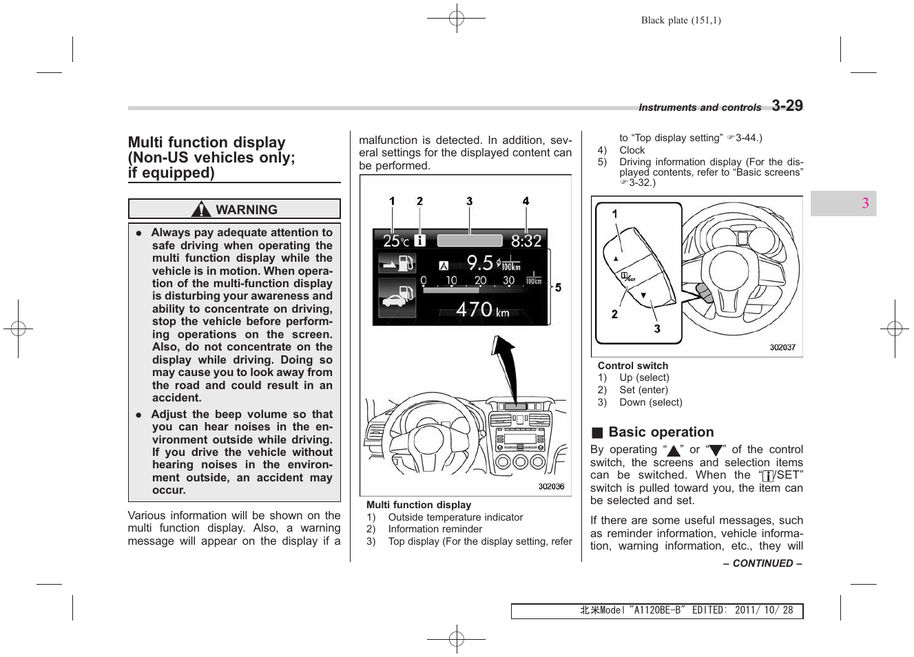 Subaru 2012 Impreza User Manual | Page 143 / 447