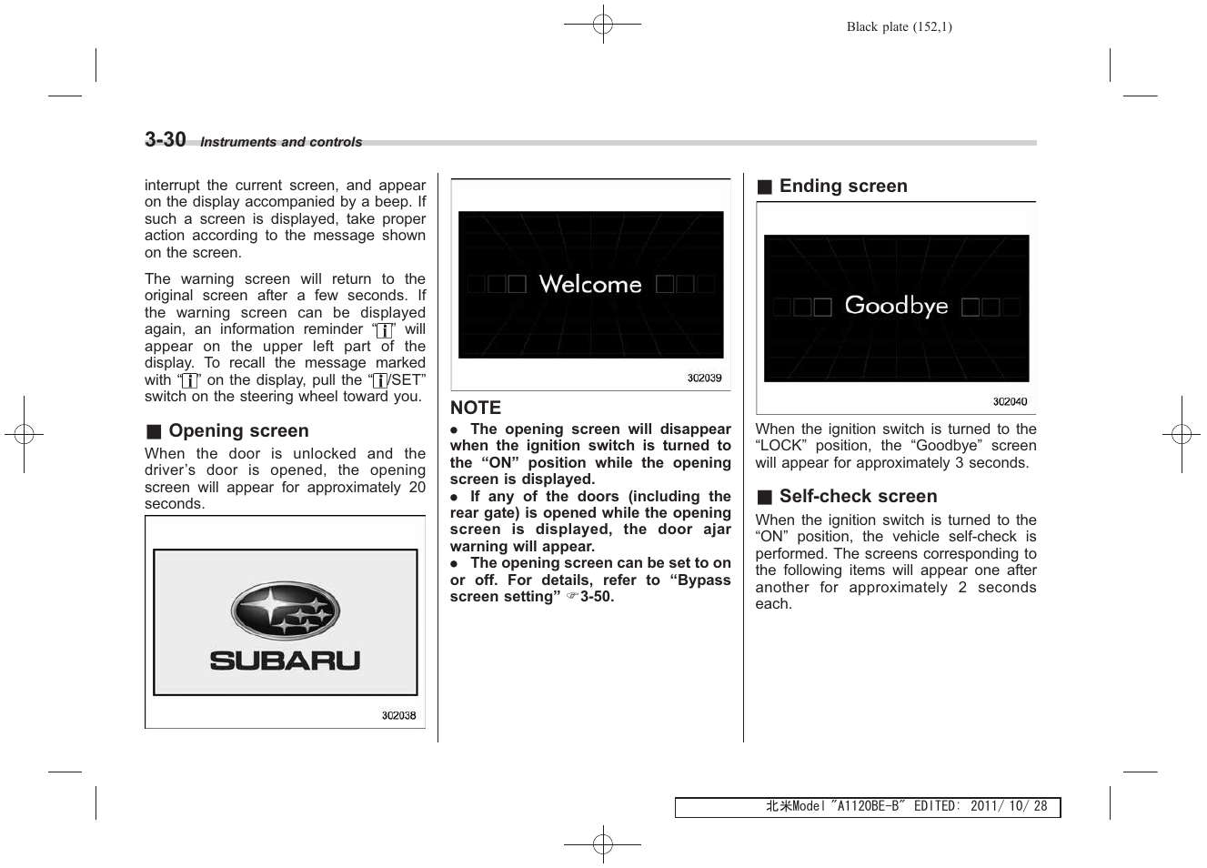 Subaru 2012 Impreza User Manual | Page 144 / 447