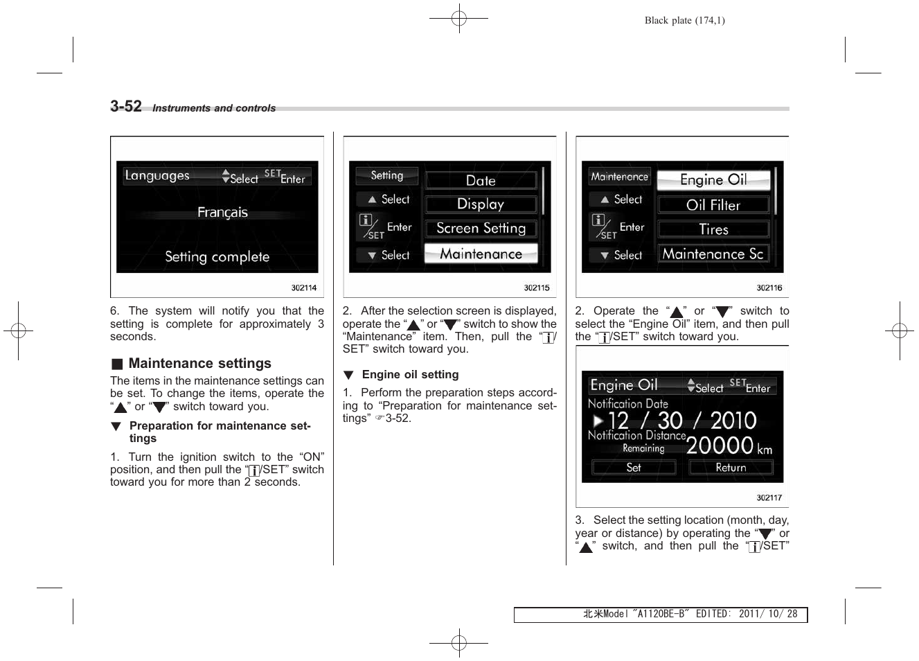 Subaru 2012 Impreza User Manual | Page 166 / 447