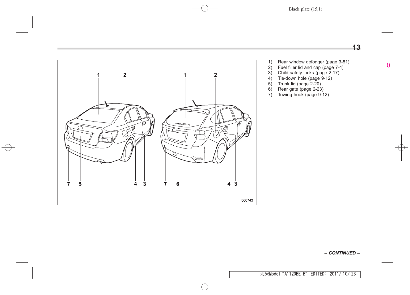 Subaru 2012 Impreza User Manual | Page 17 / 447