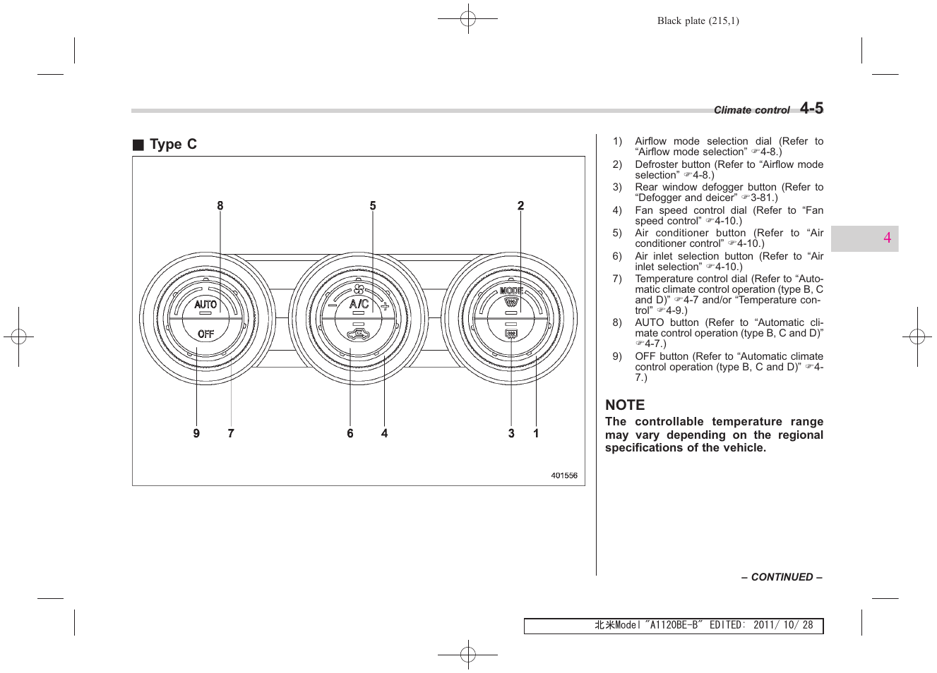 Type c | Subaru 2012 Impreza User Manual | Page 203 / 447