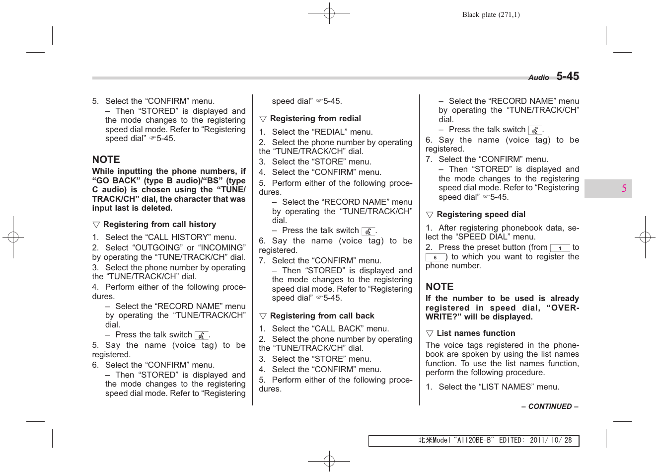Subaru 2012 Impreza User Manual | Page 257 / 447