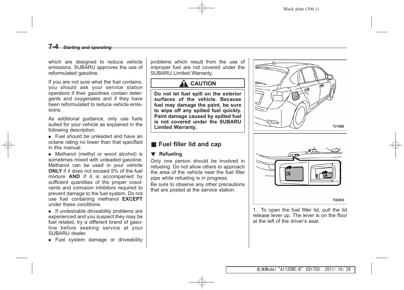 Subaru 2012 Impreza User Manual | Page 280 / 447