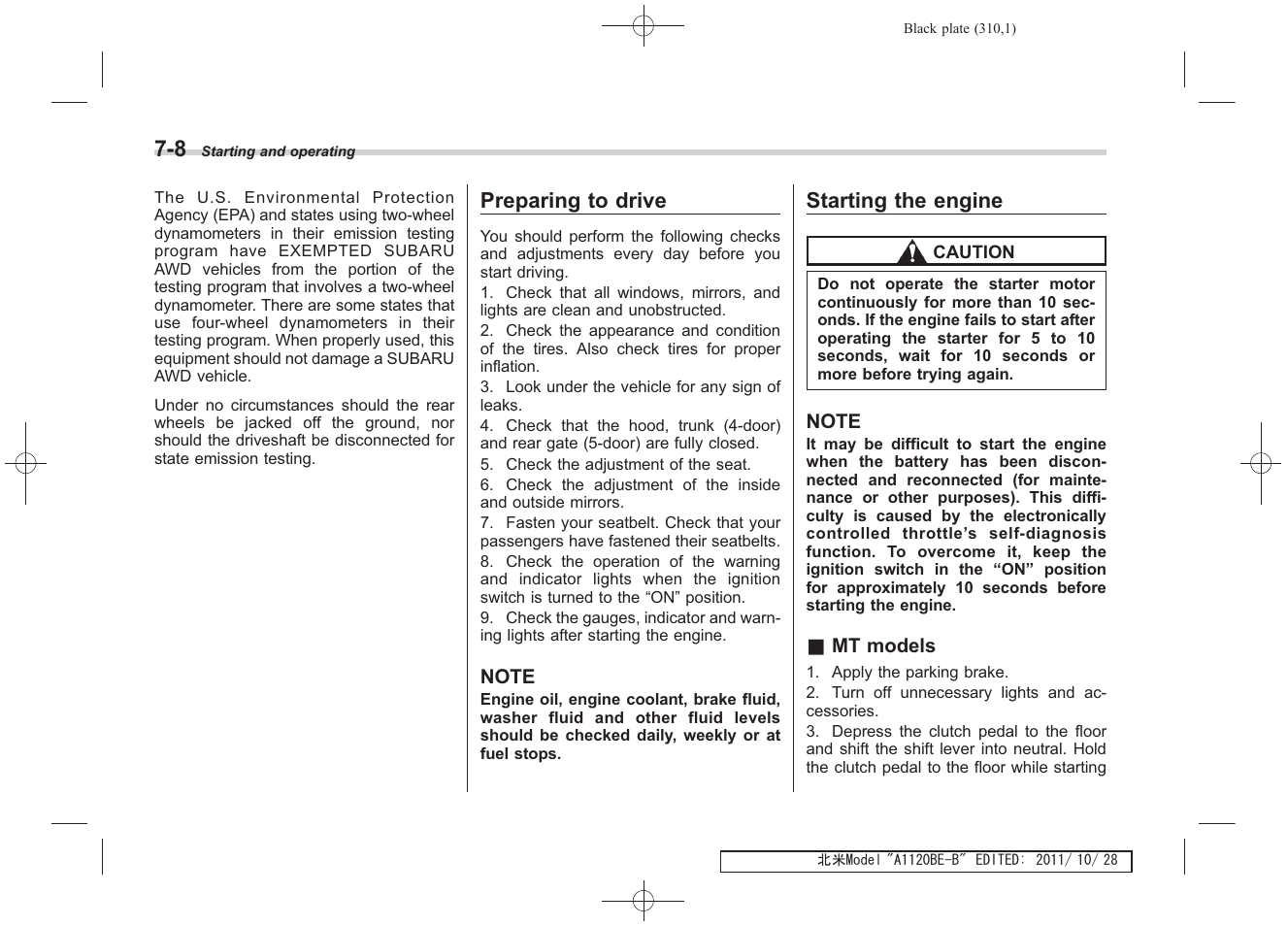 Subaru 2012 Impreza User Manual | Page 284 / 447