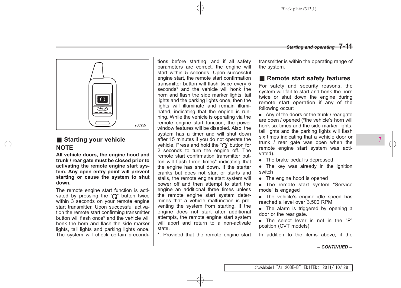 Subaru 2012 Impreza User Manual | Page 287 / 447